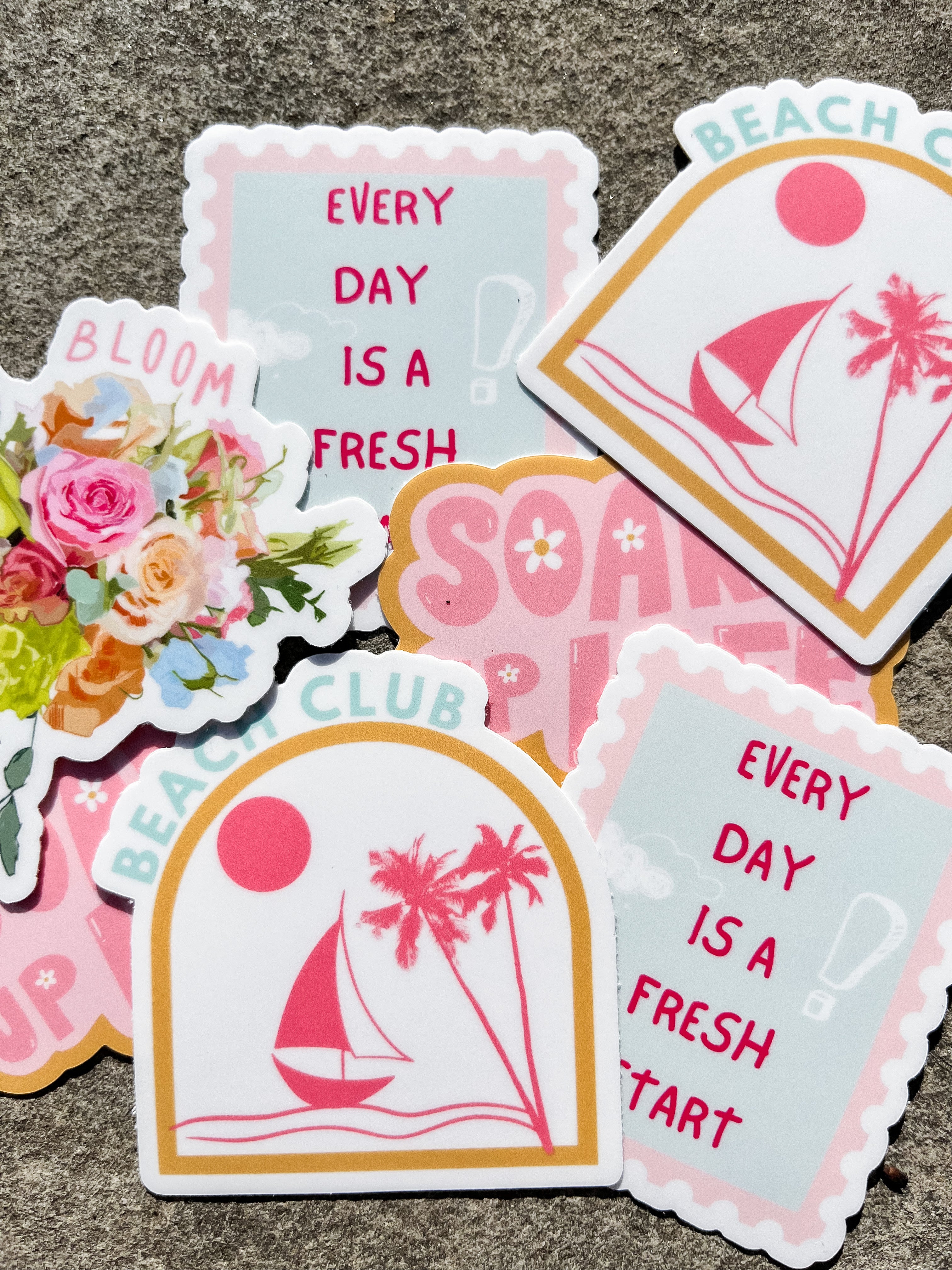 beach club sticker