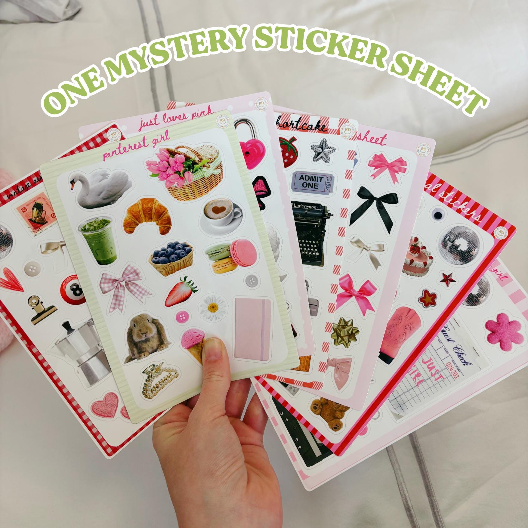 Junk Journal Scrap Epherma Supply Kit - Mystery Assorted Ephemera Sticker Pack- Mixed Media- Aesthetic, trinket,, sticker sheets