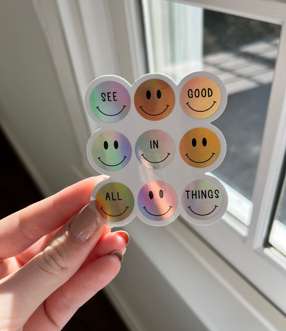 See the good in all things sticker