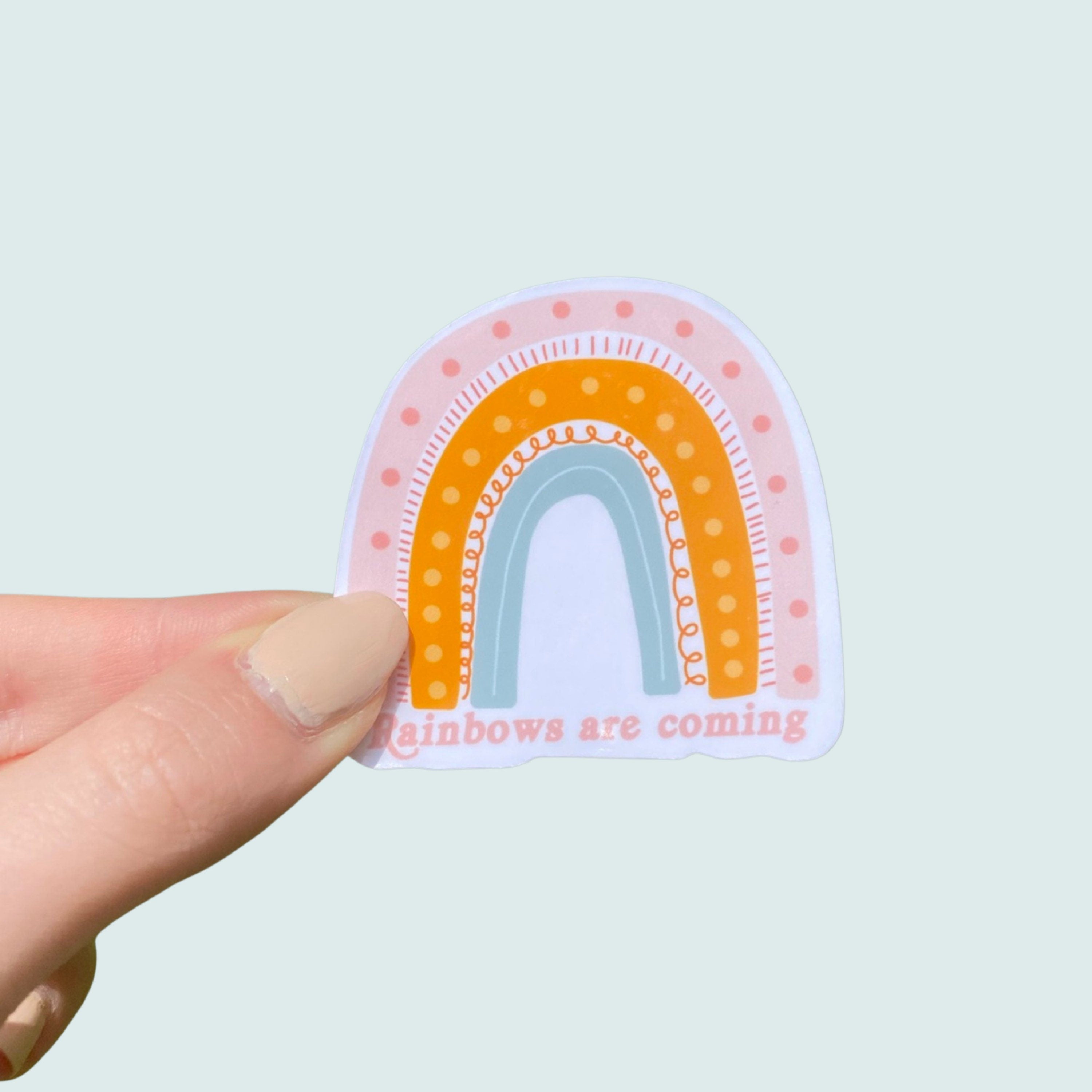 Boho rainbow sticker