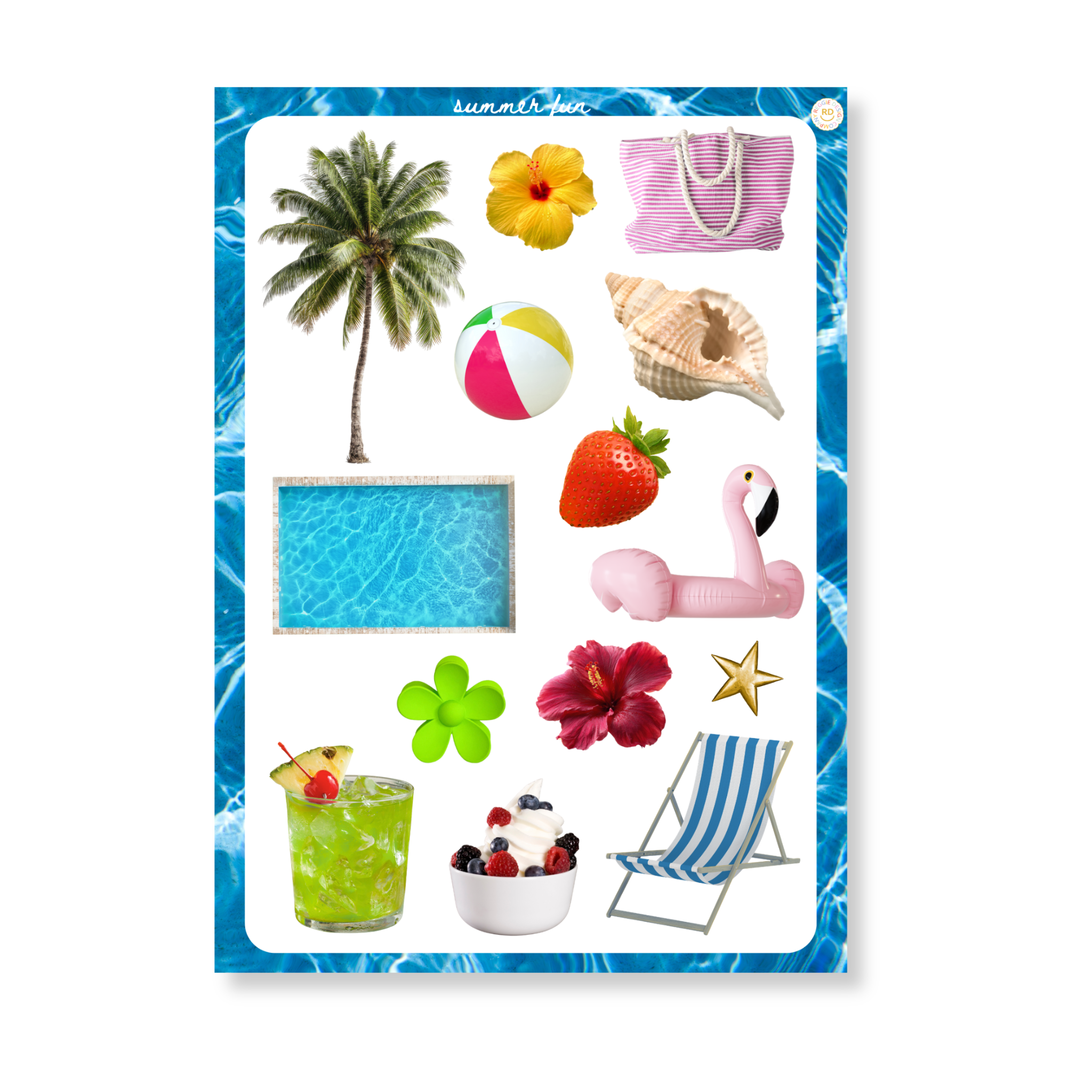 Summer Fun Sticker Sheet