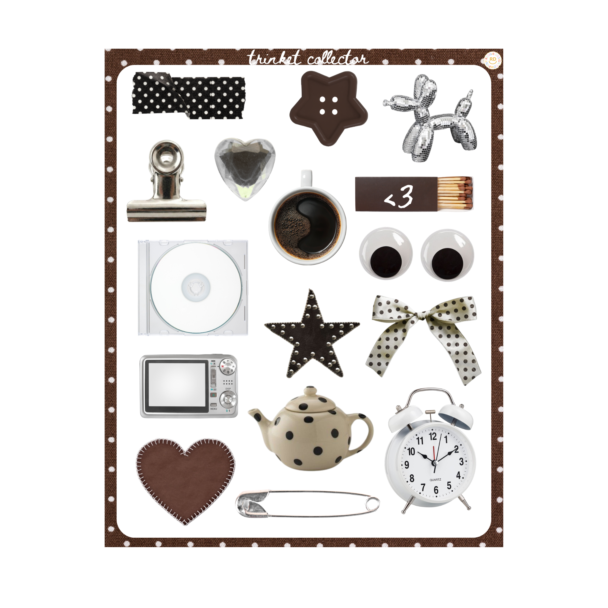 Trinket Collector 8x10 Sheet