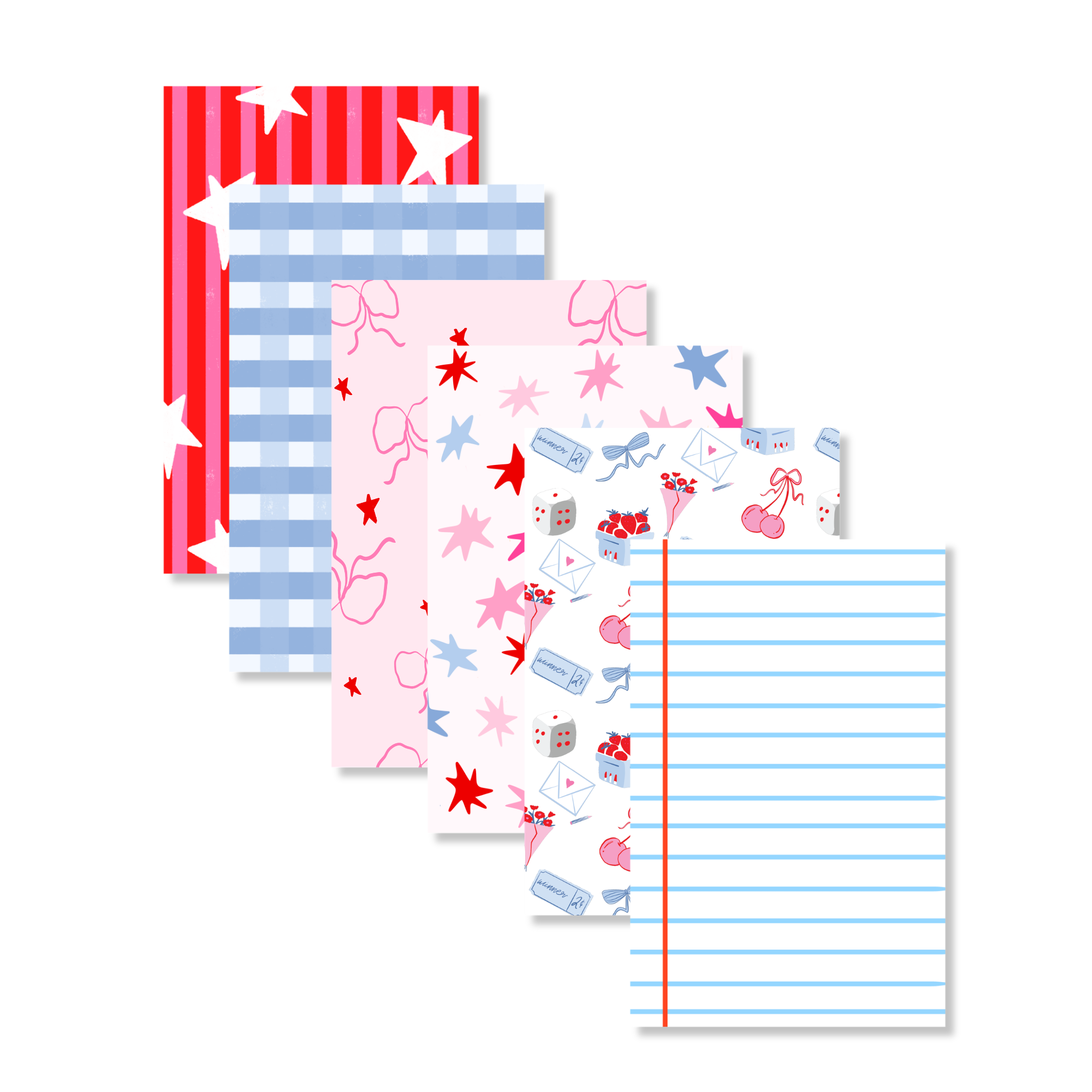 Pink and Blue Paper Pack