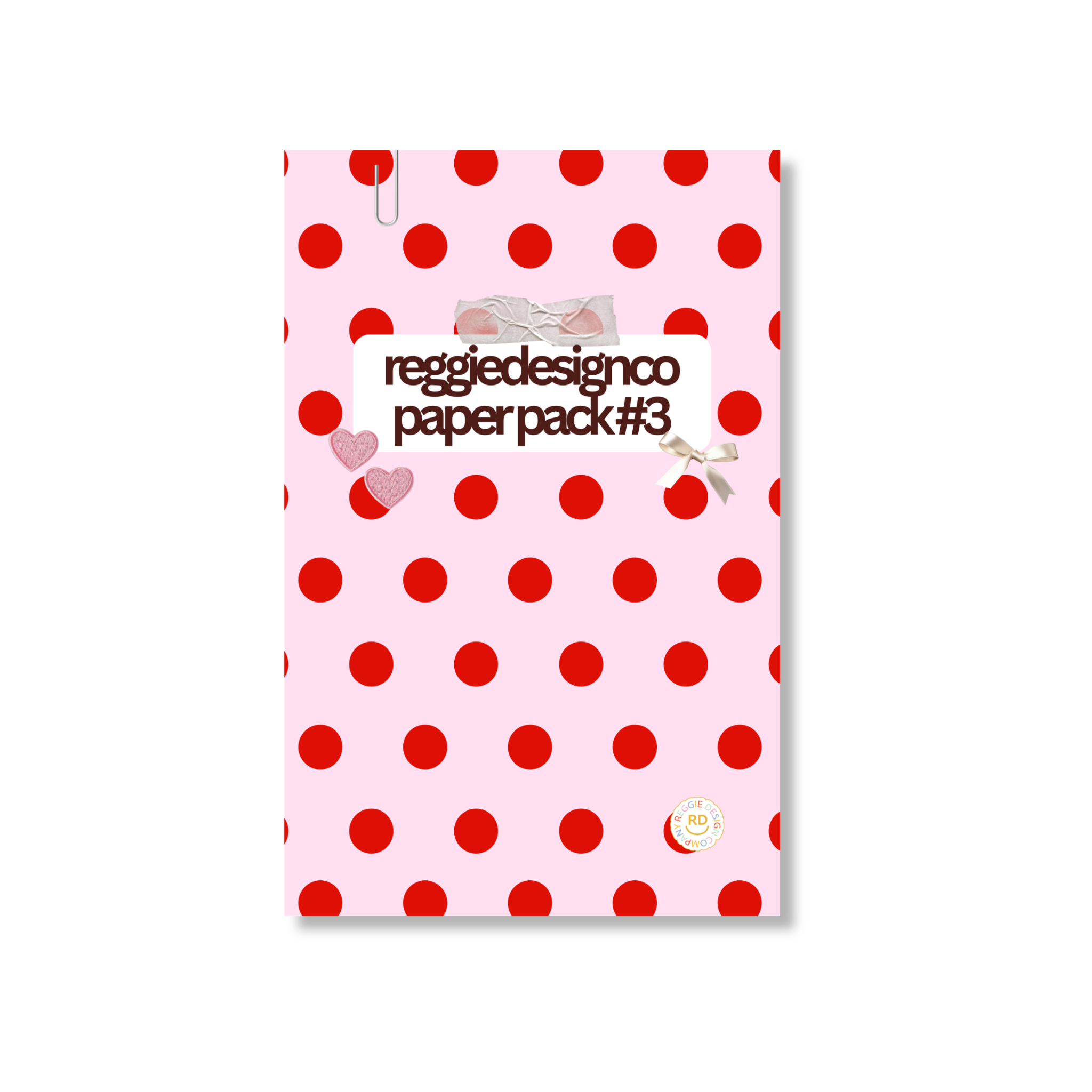 Pink and Red Paper book