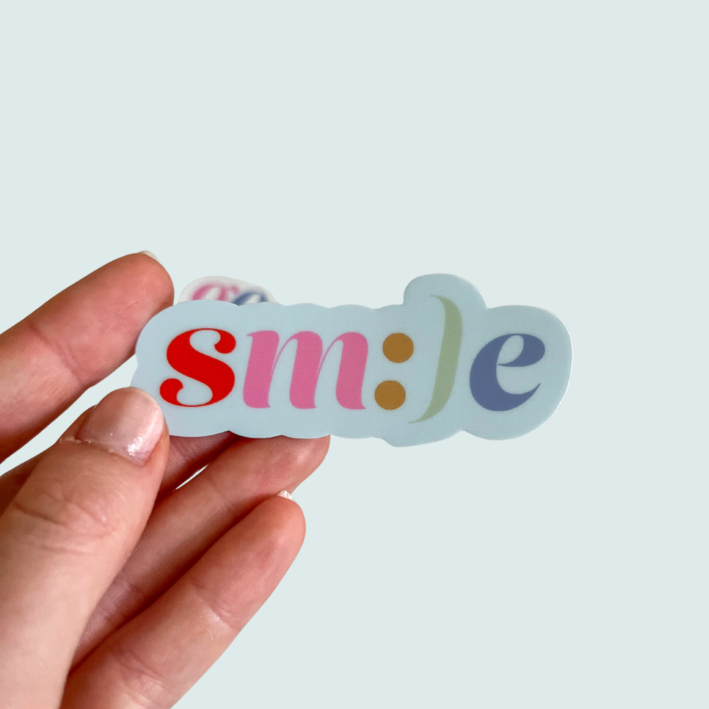 Smile sticker