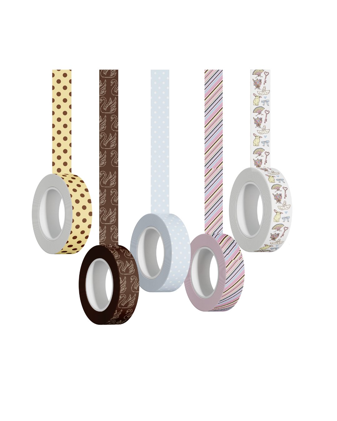 Washi Tape Set (5 Rolls)