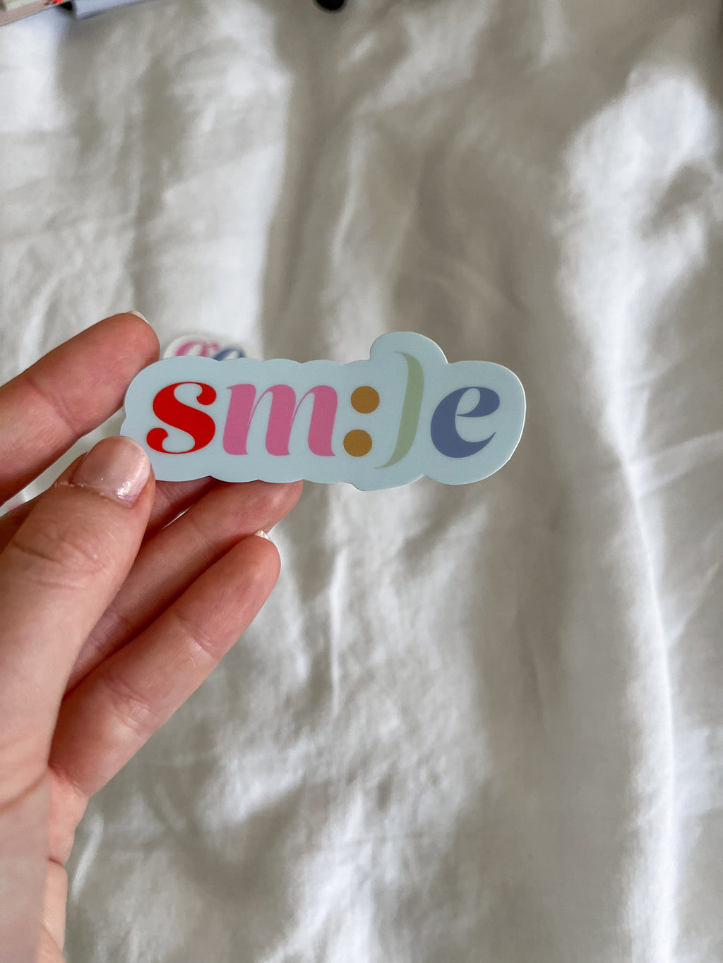 Smile sticker