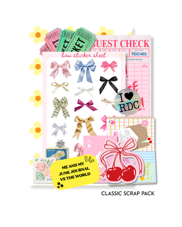 Junk Journal Scrap Ephemera Supply Kit