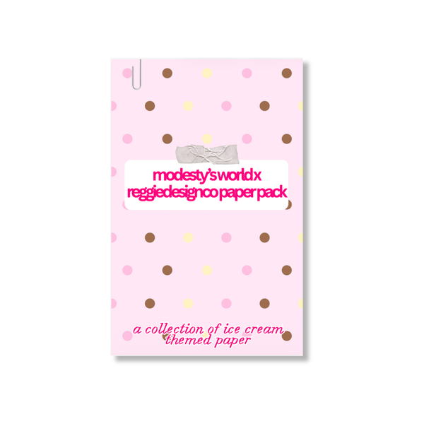 Modesty's World x RDC Ice Cream Paper Pack