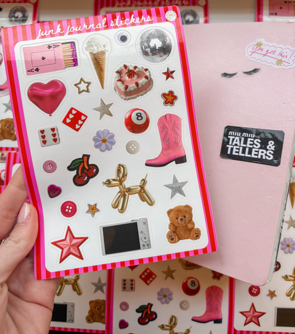Trinket Junk Journal 5x7 Sticker Sheet
