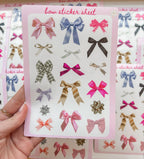 Bow Junk Journal 5x7 Sticker Sheet