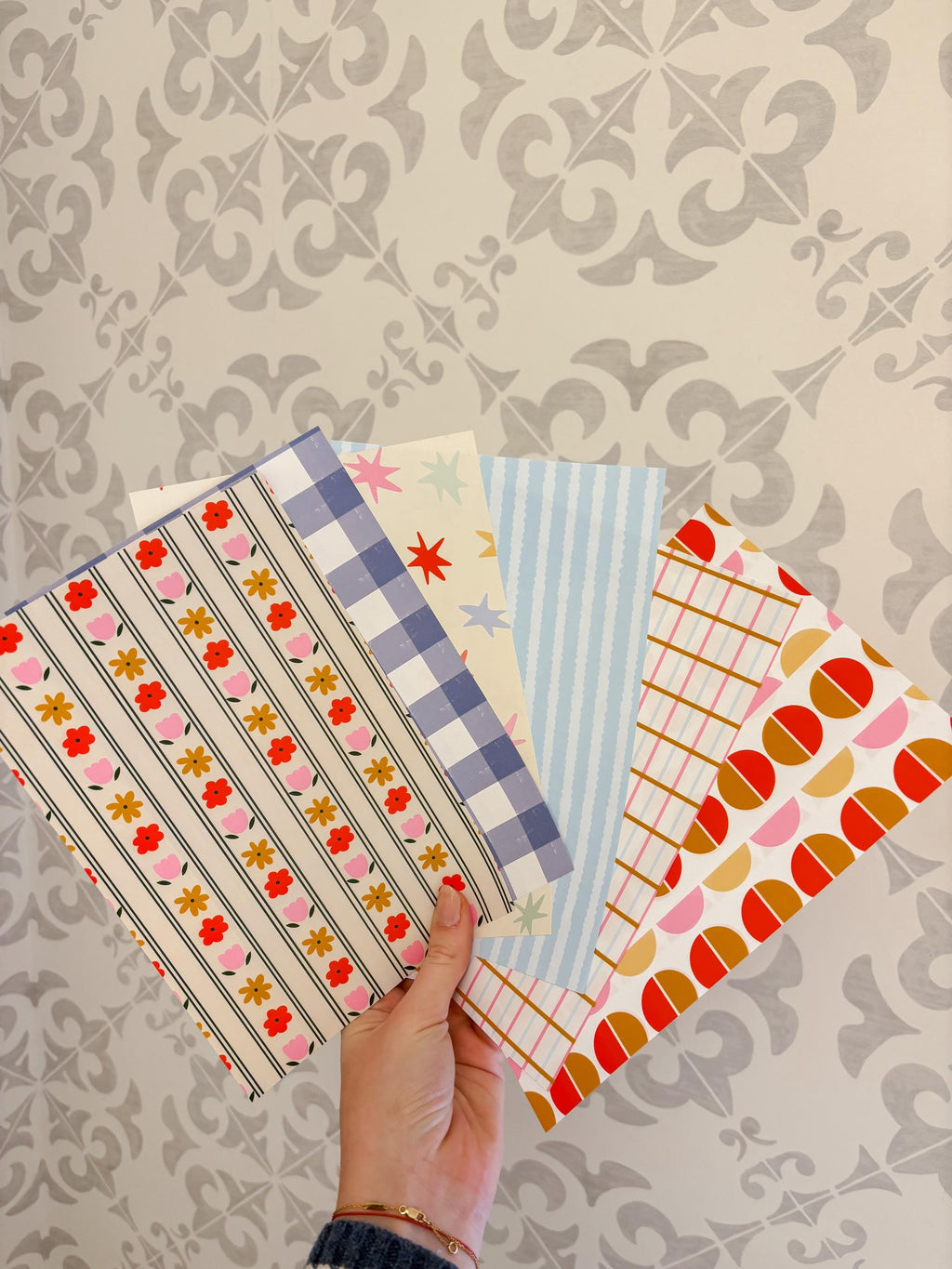 Journal Pattern Notebook 6 Pages Spring