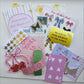 Junk Journal Scrap Epherma Supply Kit - Mystery Assorted Ephemera Sticker Pack- Mixed Media- Aesthetic, trinket,, sticker sheets