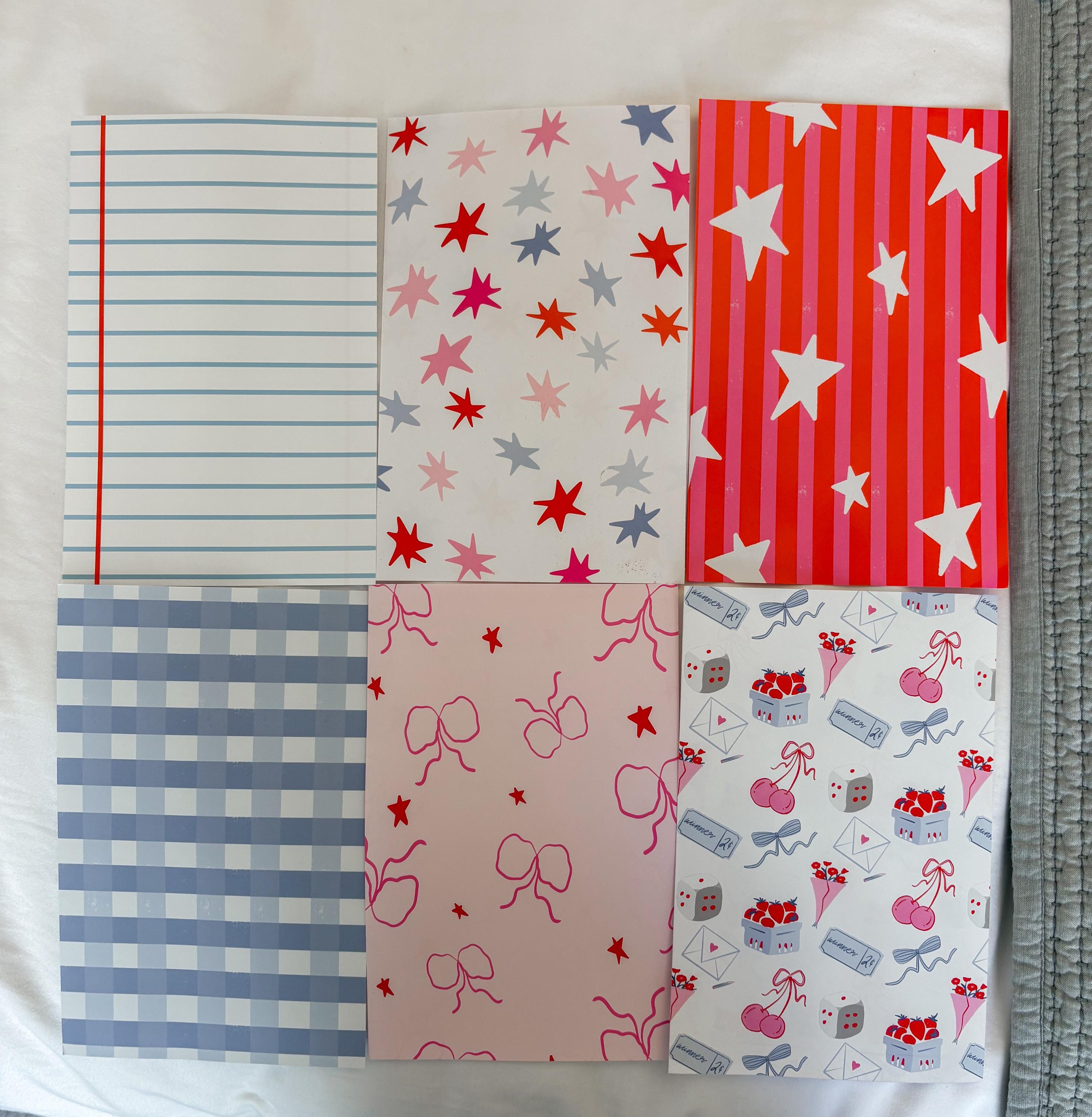 Journal Pattern Notebook 6 Pages pink