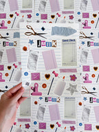 Junk Journal 8x10 Sticker Sheet