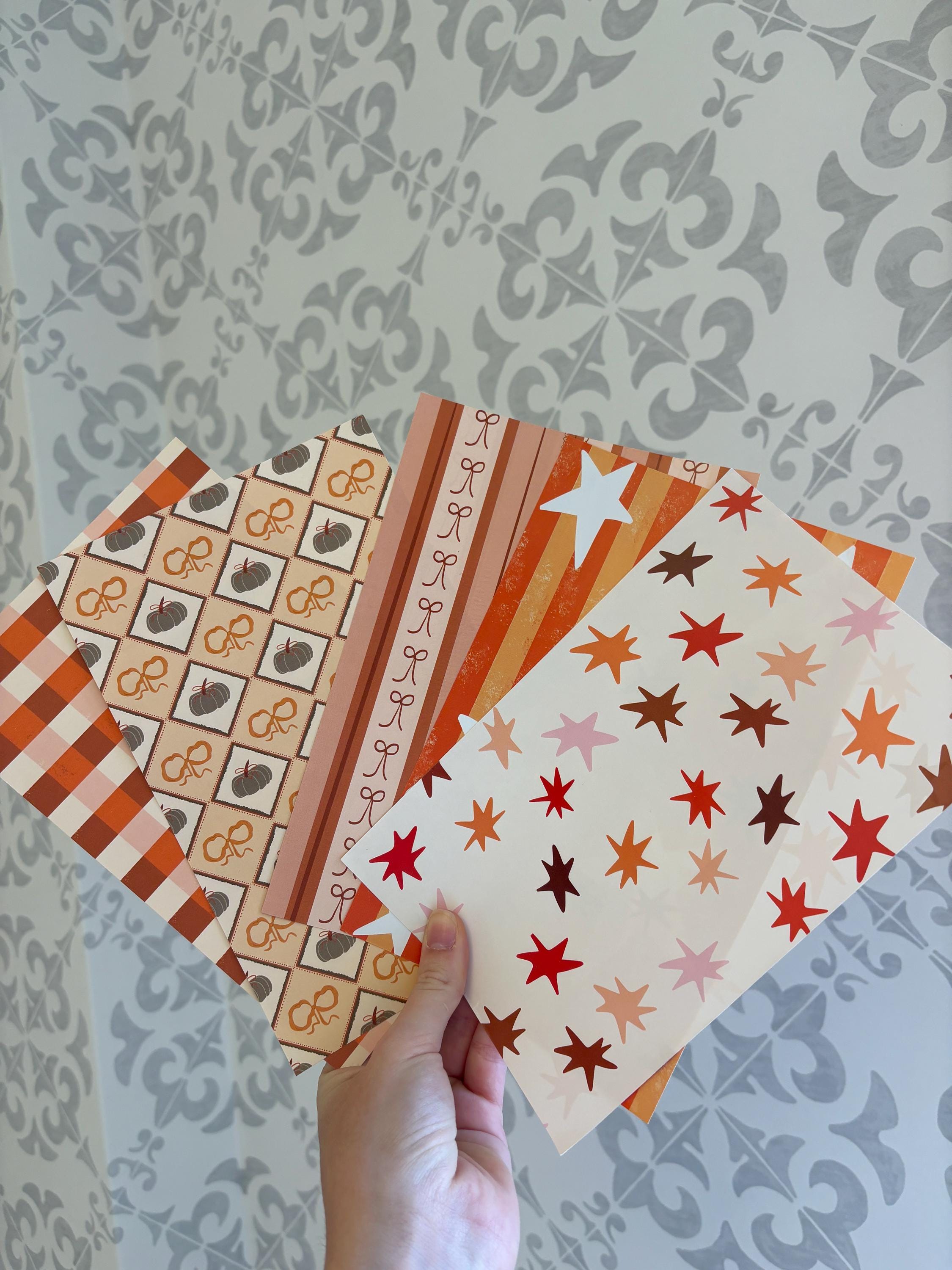 Fall Journal Pattern Notebook 5 Pages