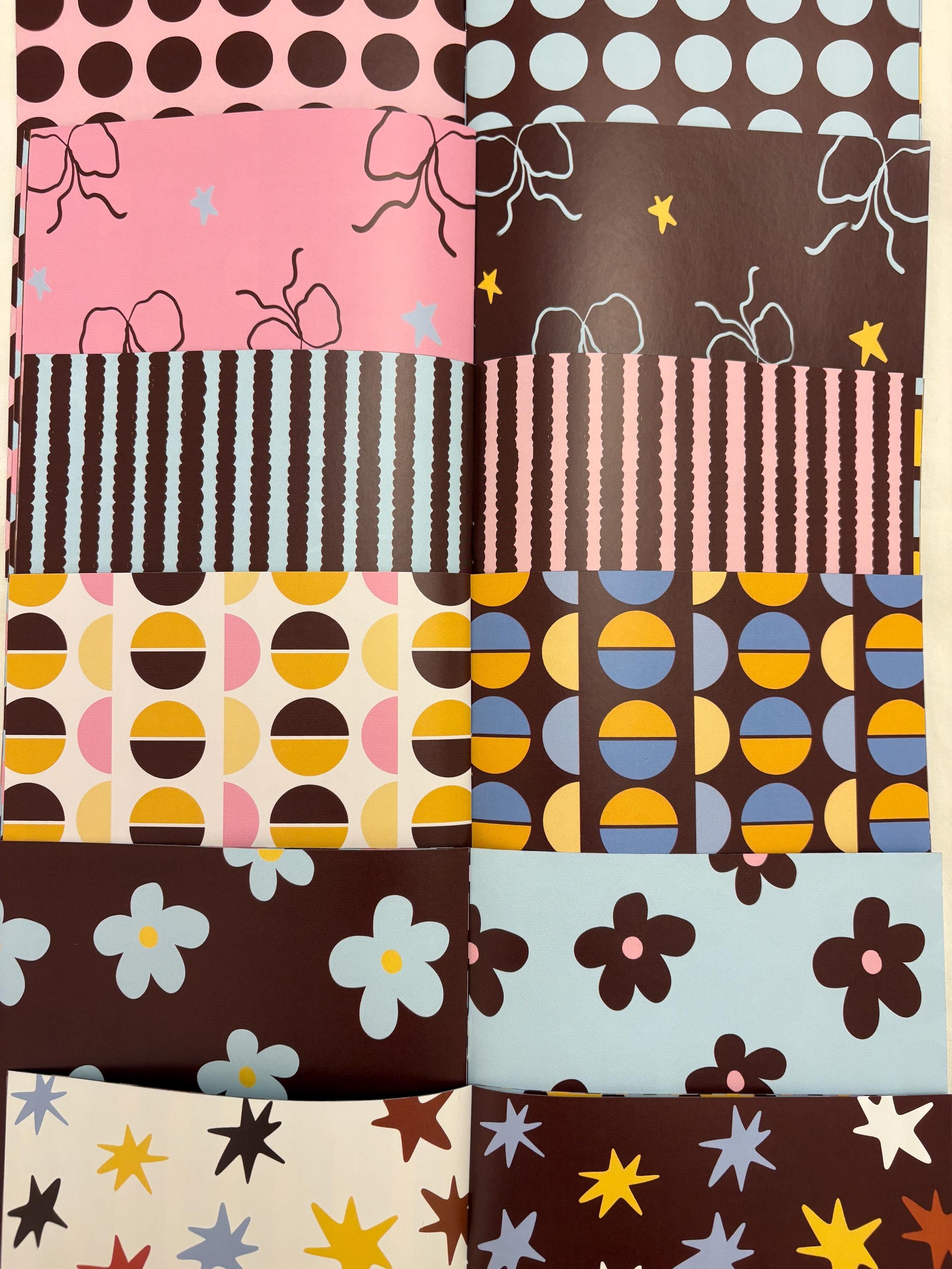 Pattern Paper Pack - 18 Pages of Pattern Paper - Scrapbooking Paper