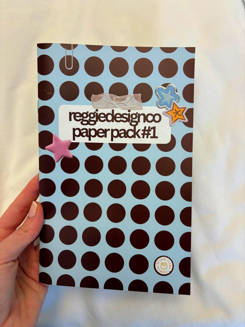Pattern Paper Pack - 18 Pages of Pattern Paper - Scrapbooking Paper