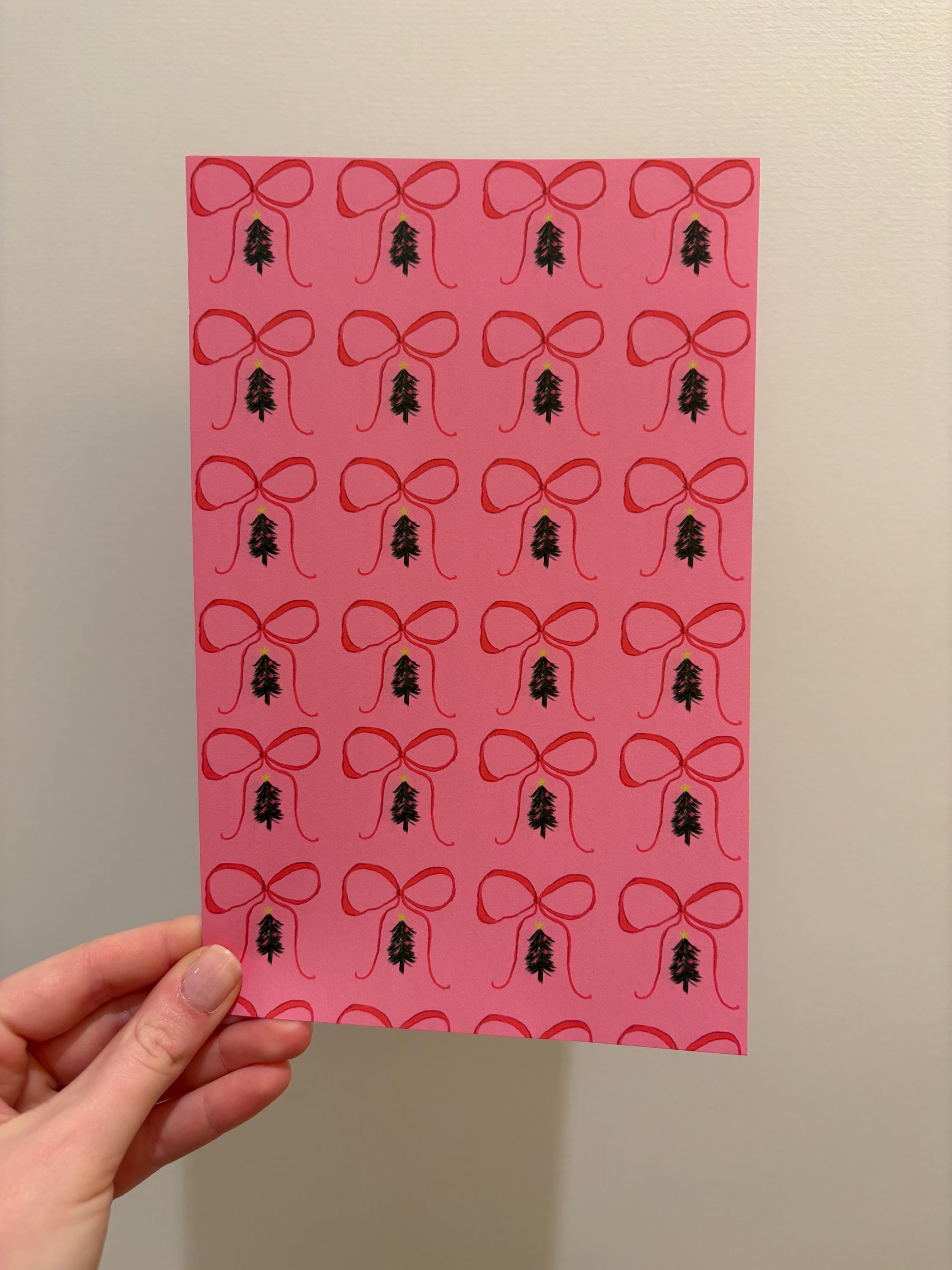 Journal Pattern Notebook 6 Pages -Scrapbooking,Journaling,Junk Journal,Christmas Aesthetics Graphic Pattern,Scrapbook Paper,Blue,Pink,red