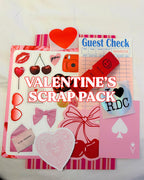 Valentine's Junk Journal Scrap Ephemera Supply Kit - Mystery Assorted Ephemera Sticker Pack- Mixed Media- Aesthetic, trinket, sticker sheet