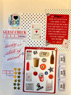 Lucky Girl Junk Journal Scrap Epherma Supply Kit - Mystery Assorted Ephemera Sticker Pack- Mixed Media- Aesthetic, trinket, sticker sheets