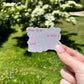 Reminder to take a deep breathe sticker